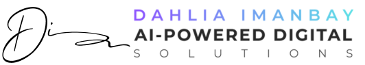 AI Powered Dahlia logo - AI marketing automation agency founded by Dahlia Imanbay for healthcare and mission-driven brands